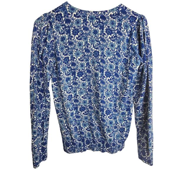 Boden Womens Dawn Sky Floret Bloom Sweater Sz XS Whimsical Cottagecore Crewneck - Picture 9 of 9